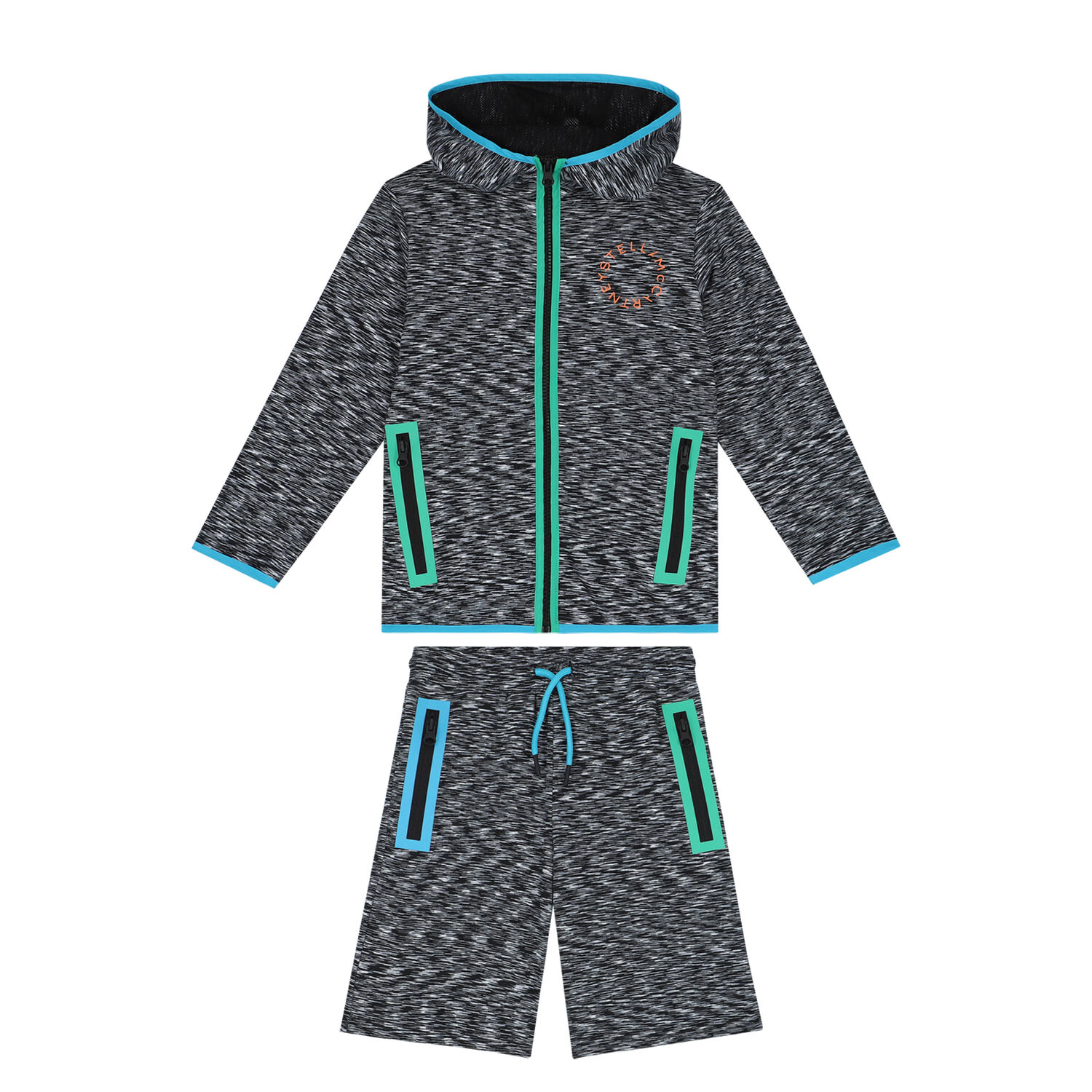 Boys Black Sport Shorts Set, 1, hi-res image number null