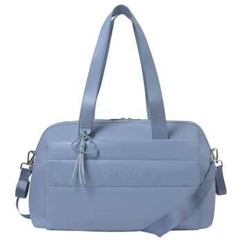 Blue Faux Leather Changing Bag