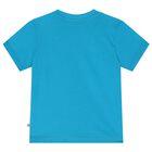 Younger Boys Blue Logo T-Shirt, 3, hi-res