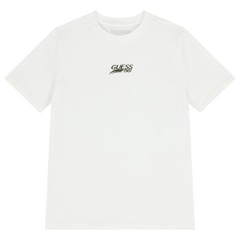 Boys White Logo T-Shirt