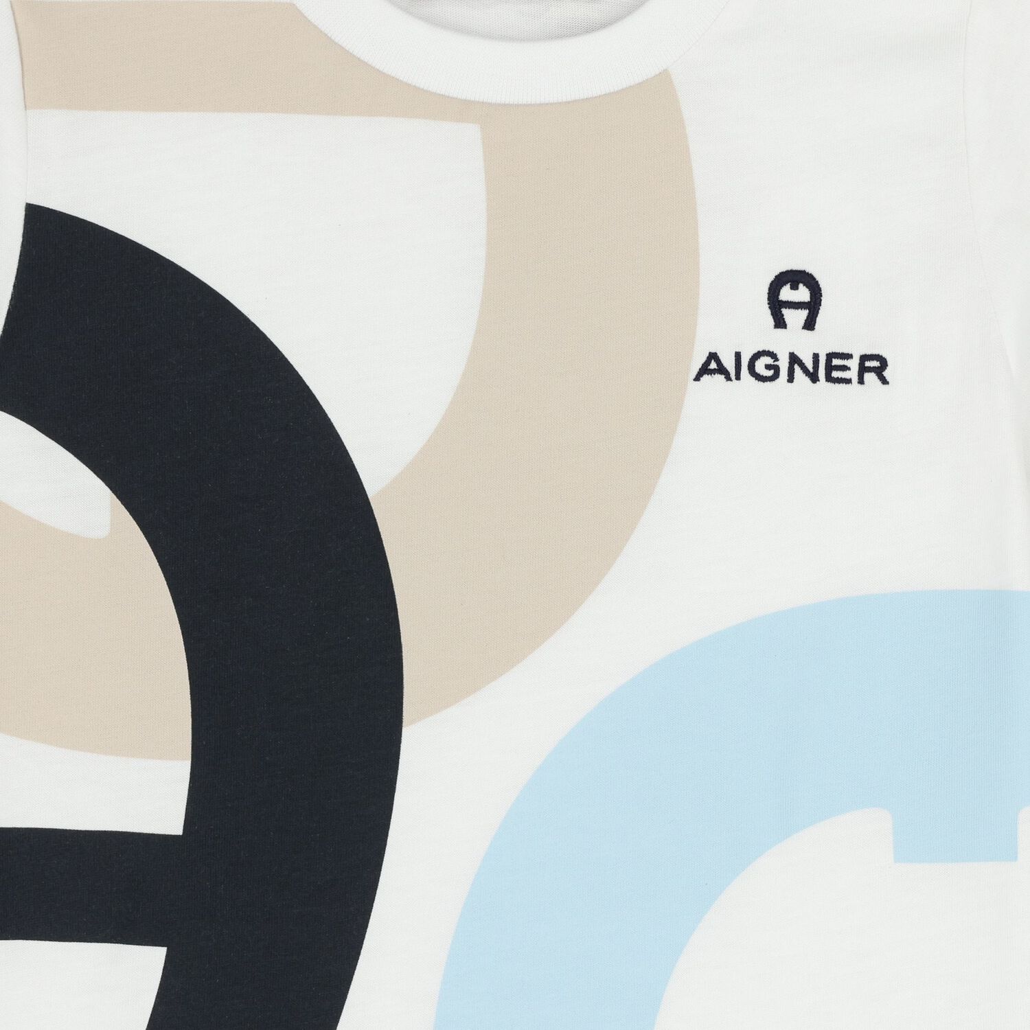 Younger Boys White Logo T-Shirt, 1, hi-res