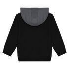 Boys Black & Grey Logo Tracksuit, 1, hi-res