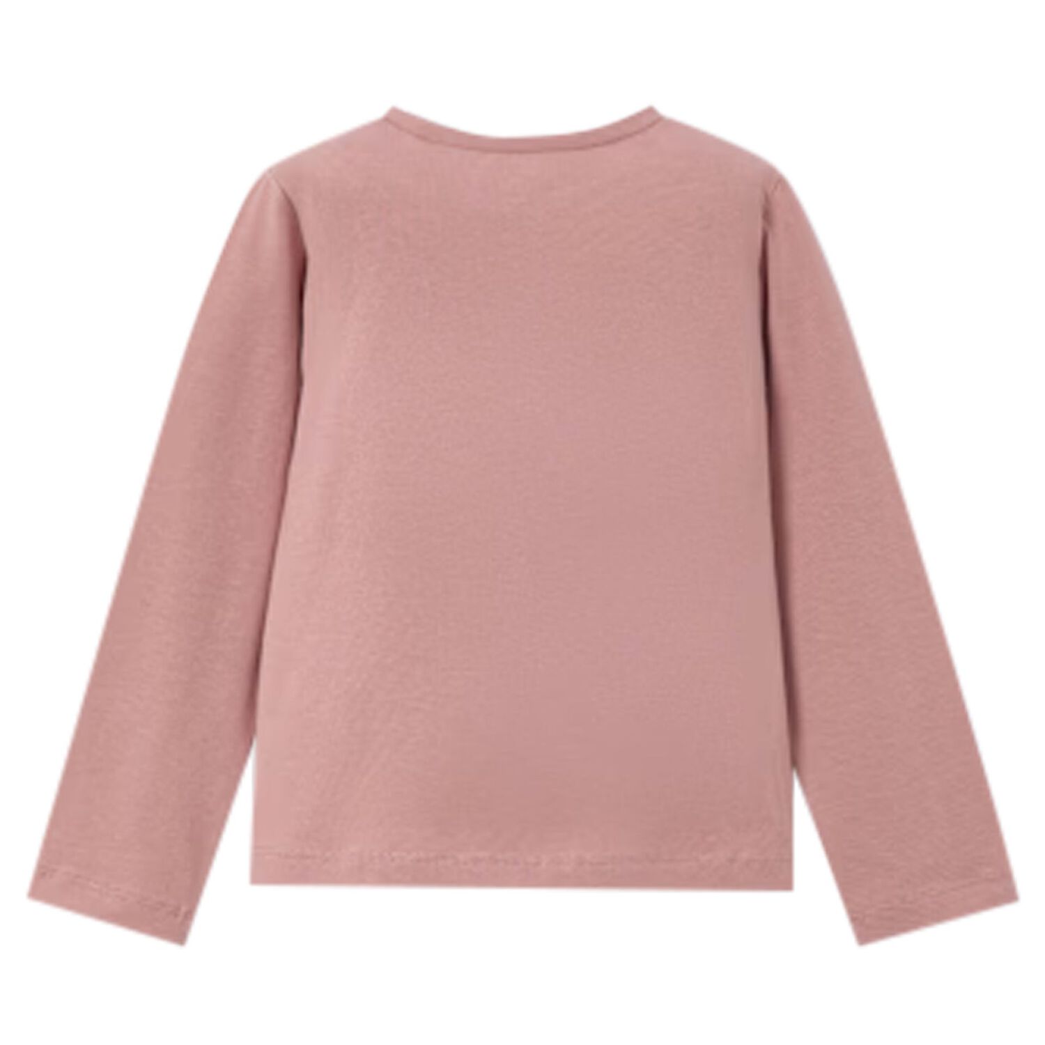 Girls Pink Flower Long Sleeve Top, 2, hi-res