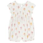 Baby Girls Yellow & White Rompers ( 2-Pack ), 2, hi-res