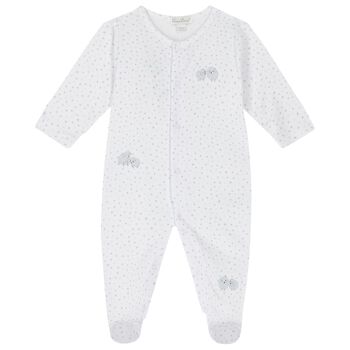 Grey & White Cotton Baby Sheep Babygrow