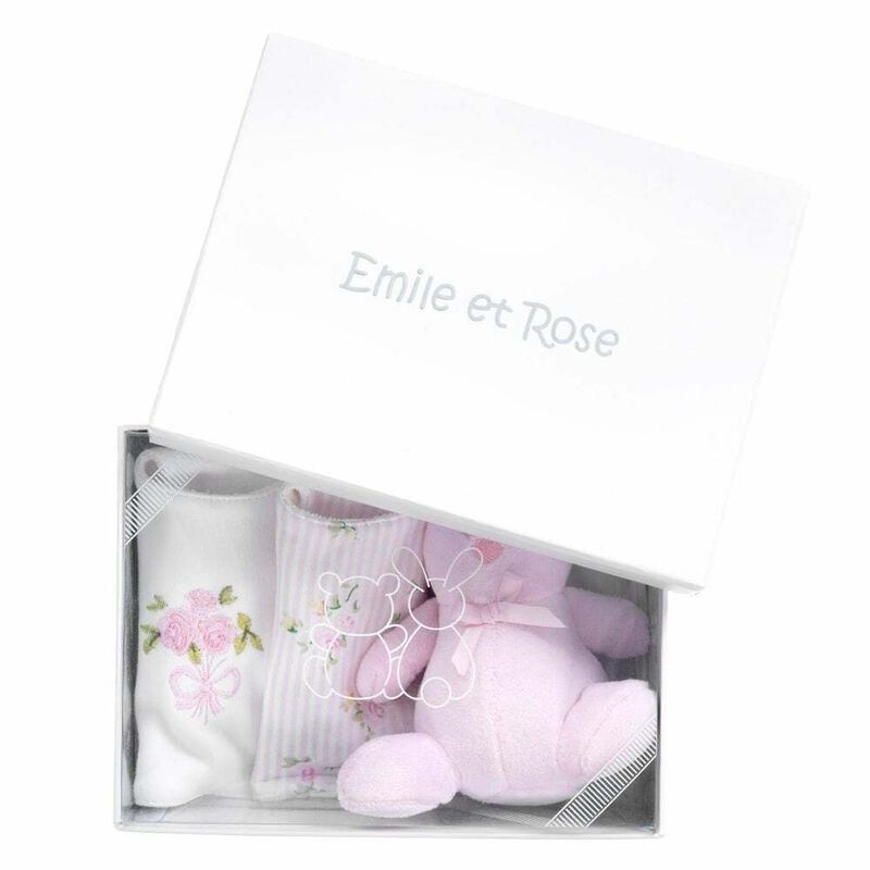 Baby Girls White & Pink Gift Set, 1, hi-res image number null