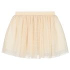 Girls Ivory Tulle Skirt, 1, hi-res