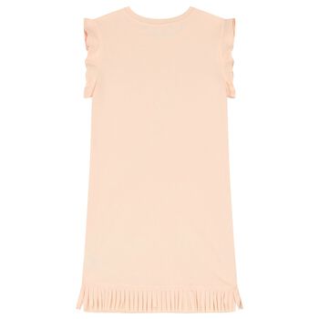 Girls Pink Logo Dress