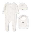 Ivory Tiger Logo Babygrow Gift Set, 1, hi-res