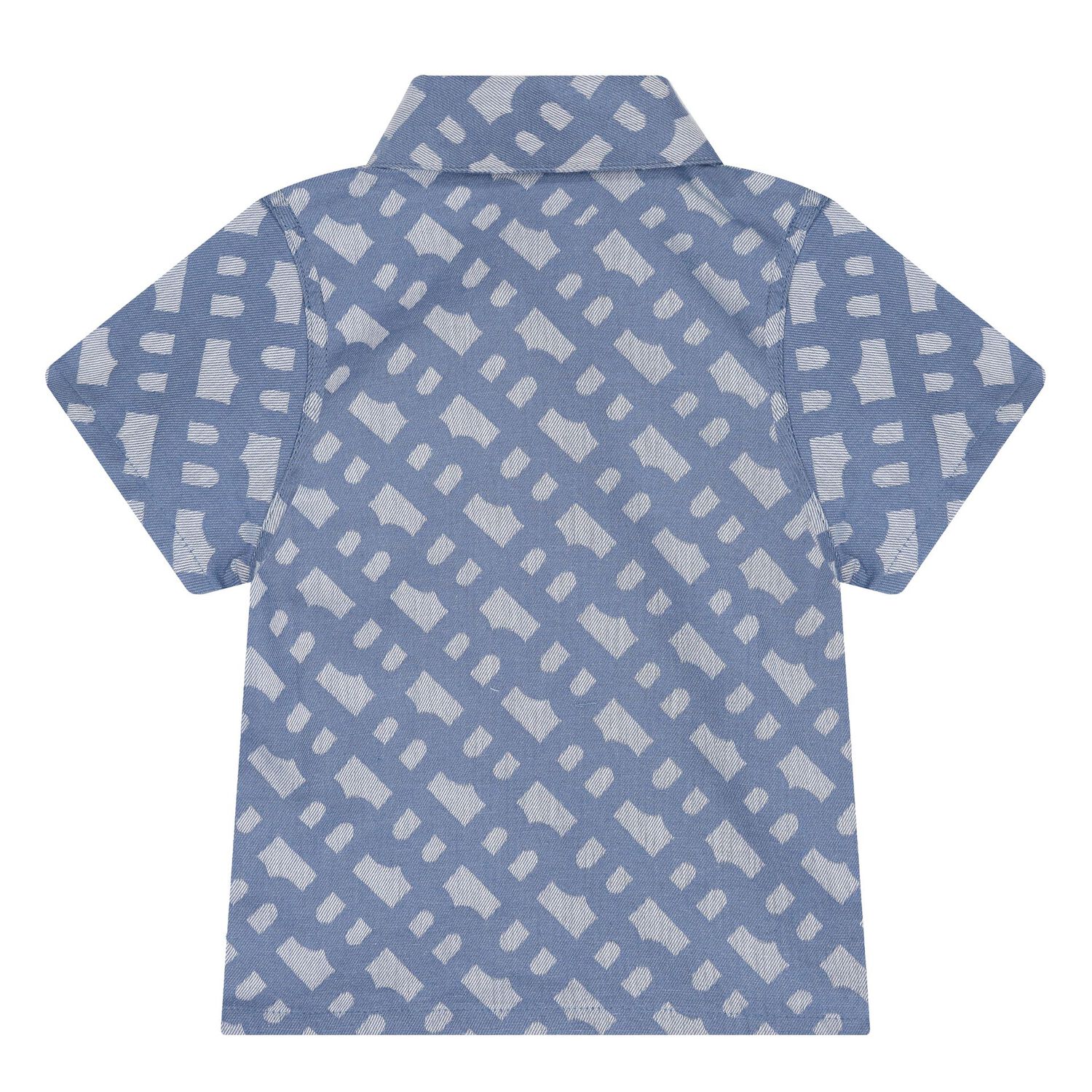 Baby Boys Blue & White Logo Shorts Set, 1, hi-res