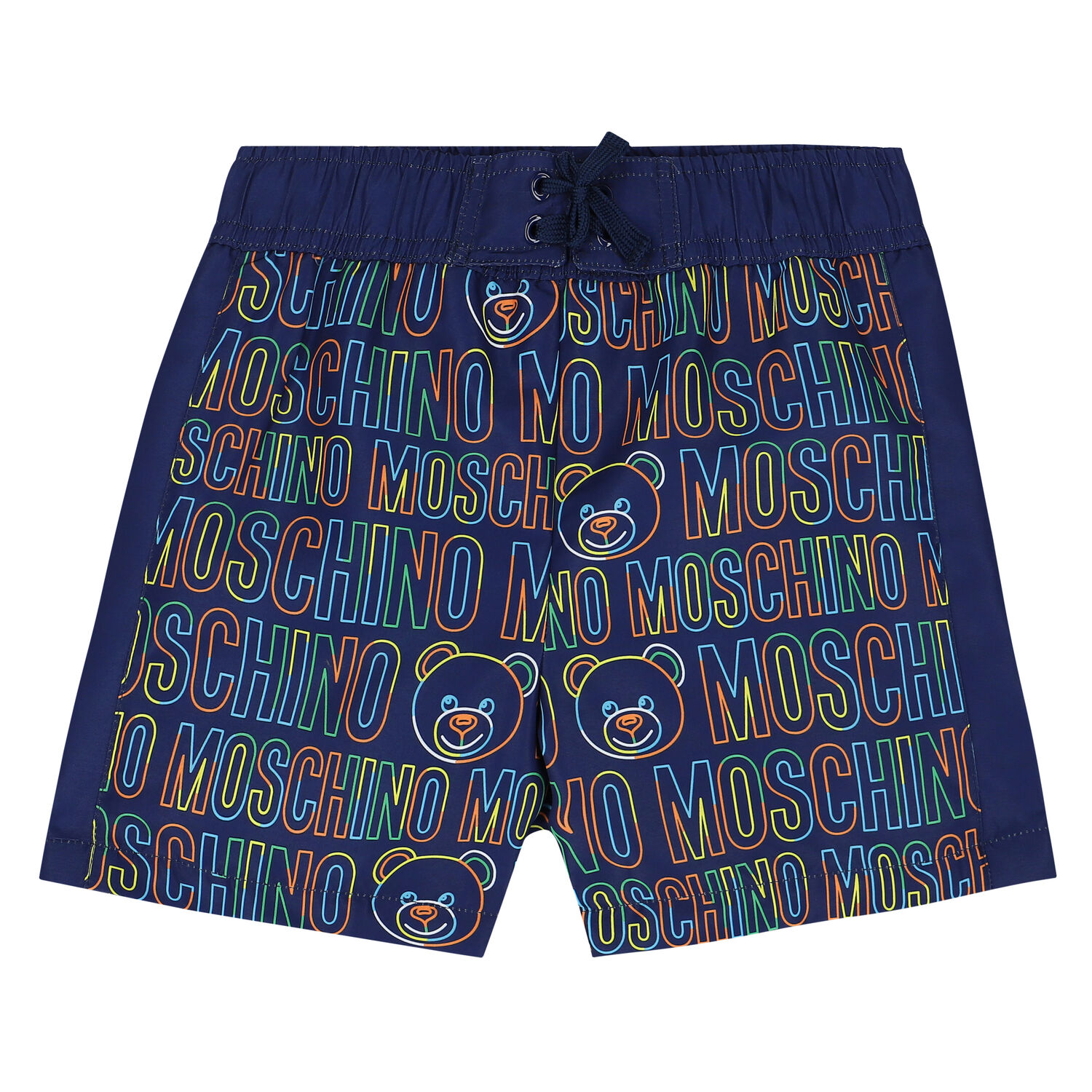 Boys Navy Logo Swim Shorts, 1, hi-res image number null