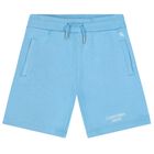 Boys Blue Logo Shorts, 6, hi-res