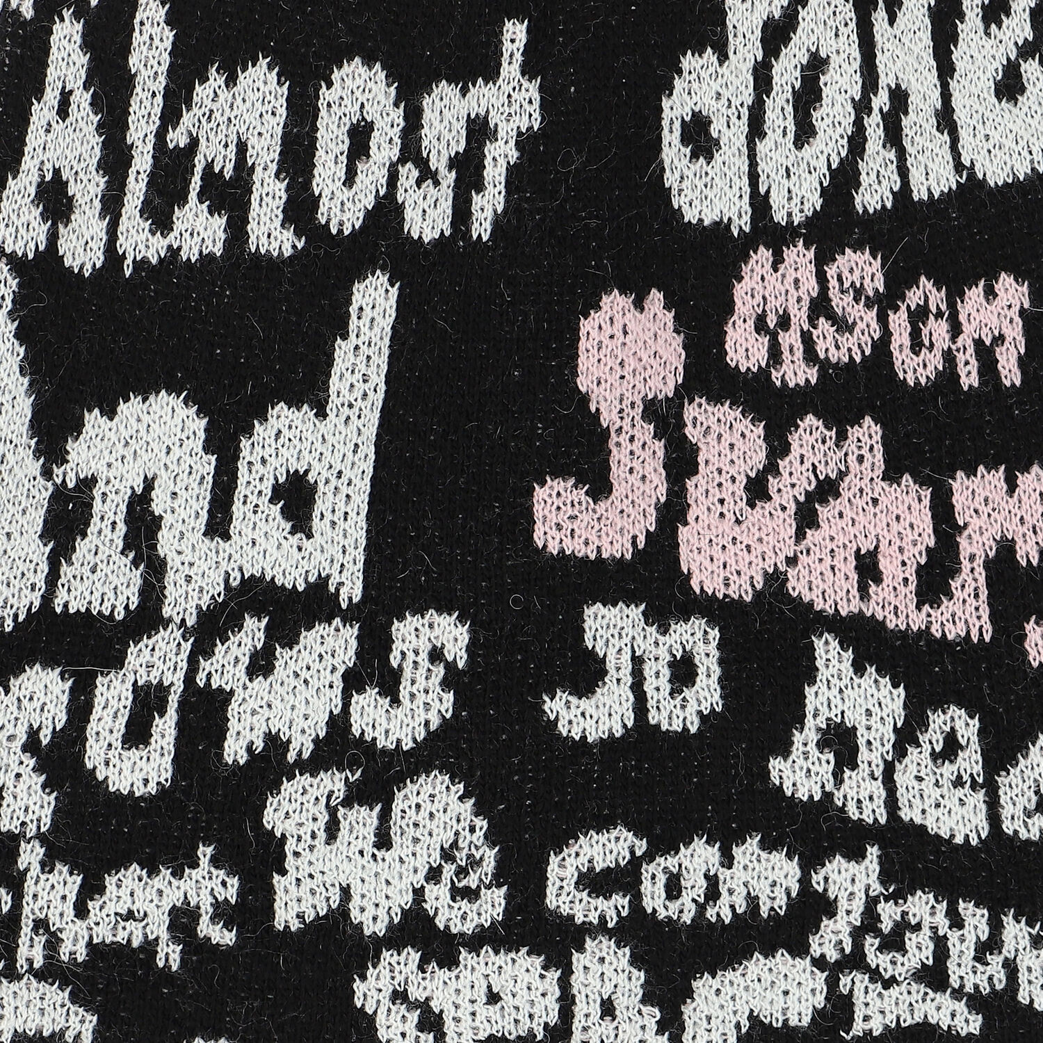 Girls Black Knitted Skirt, 1, hi-res