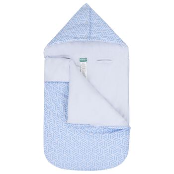 Baby Boys Blue Geometric Reversible Nest