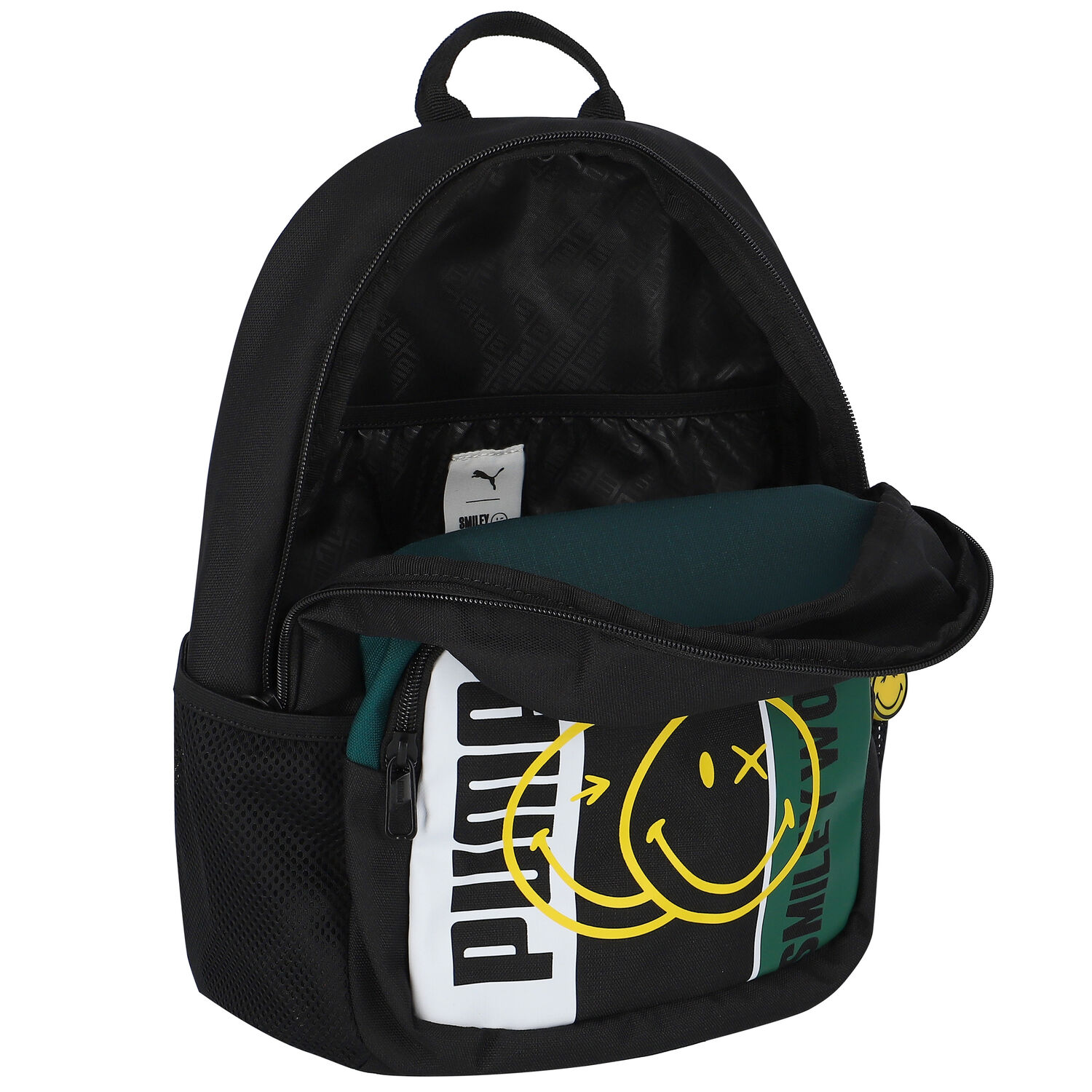 Black Smile Logo Backpack, 1, hi-res