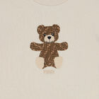 Beige Teddy Logo T-Shirt, 1, hi-res