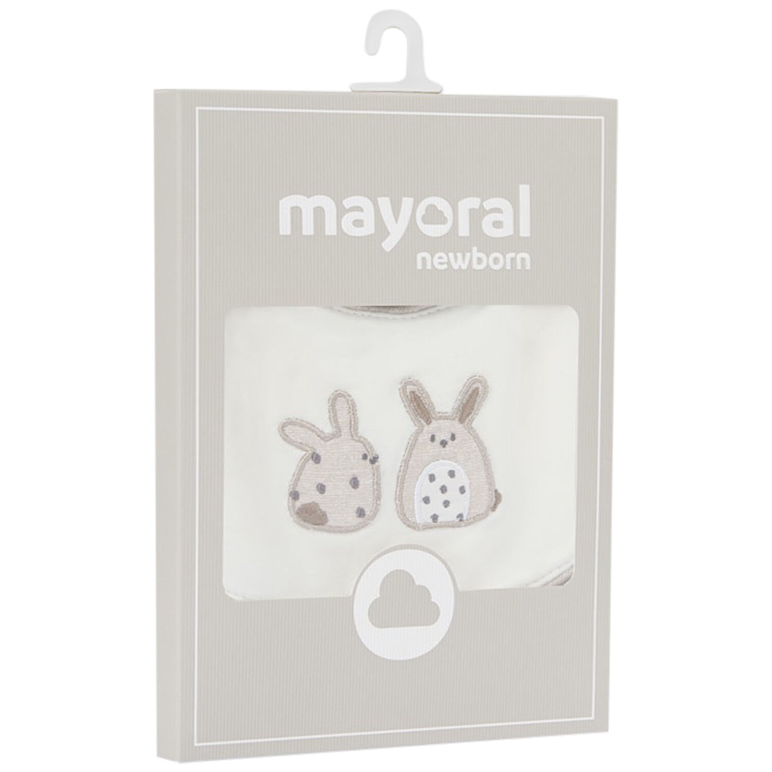 Ivory Bunny Baby Bibs (2 Pack), 1, hi-res image number null