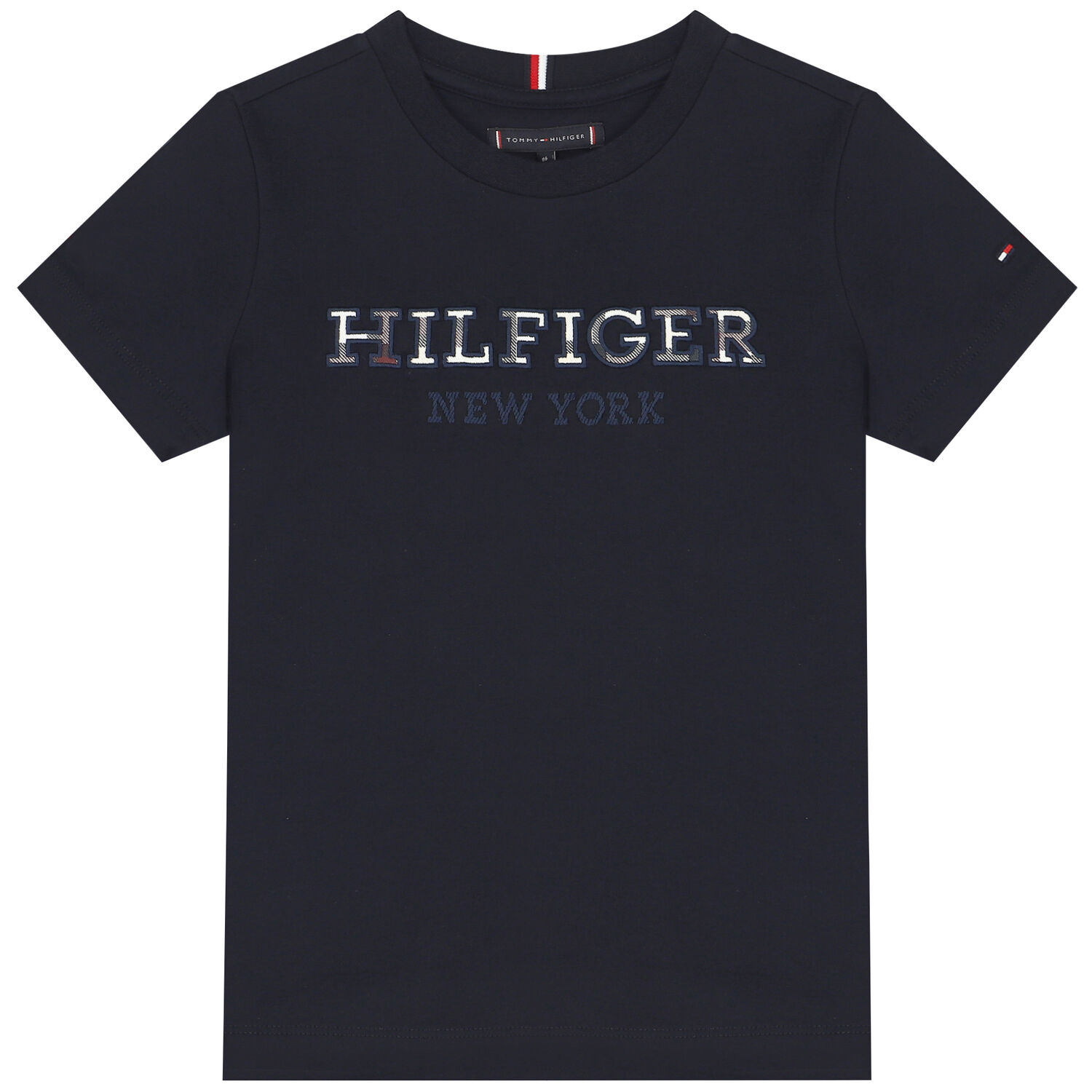 Boys Navy Blue Logo T-Shirt, 3, hi-res