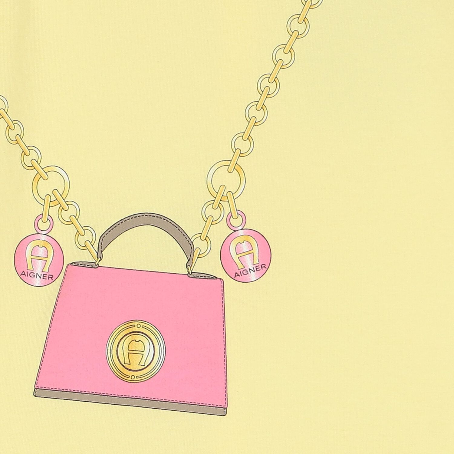 Younger Girls Yellow Logo Bag Dress, 1, hi-res