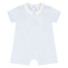 Baby Boys Blue Romper, 1, hi-res
