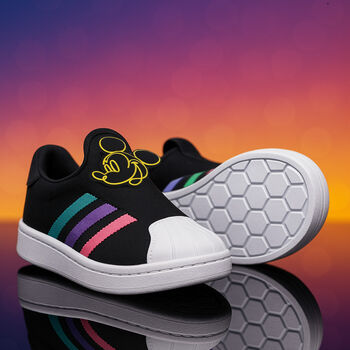 Girls Black Superstar 360 Trainers