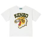 Boys White Tiger Logo T-Shirt, 2, hi-res