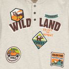 Boys Beige Hooded Tracksuit, 1, hi-res