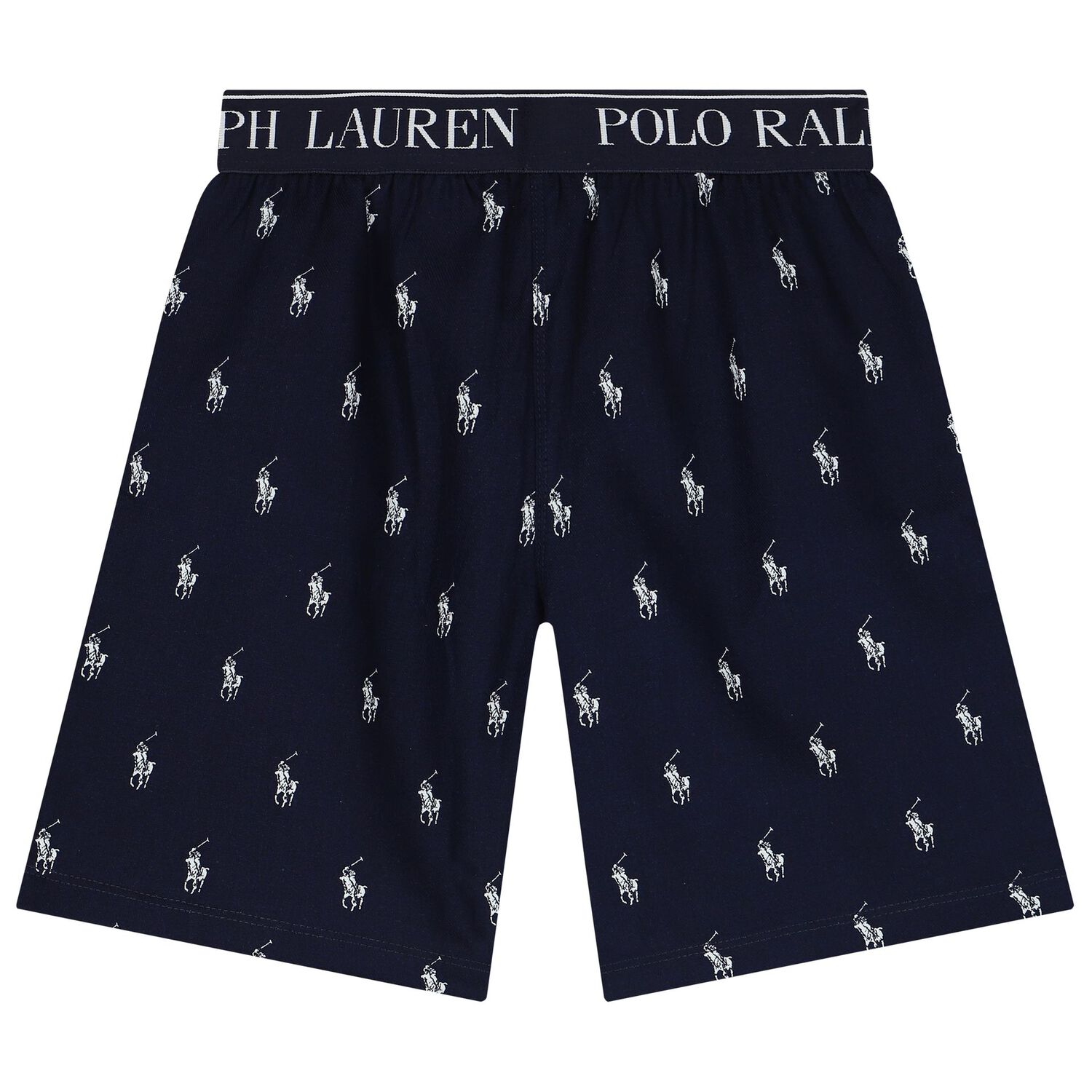 Boys White & Navy Blue Logo Pyjamas, 1, hi-res