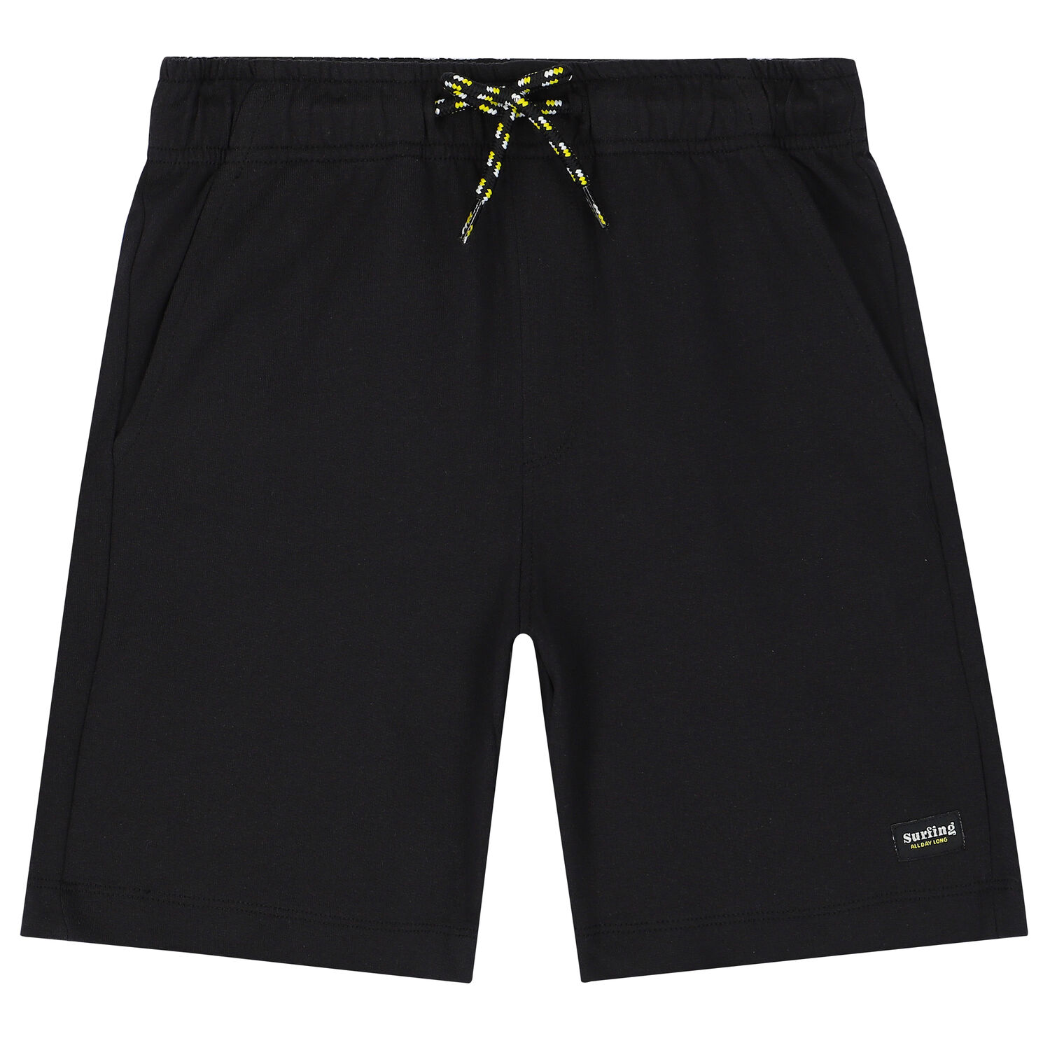 Boys Yellow & Black T-Shirt & Shorts Set (3 Piece), 1, hi-res image number null