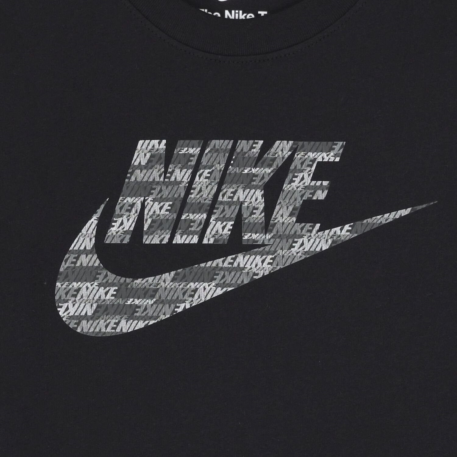 Boys Black Logo T-Shirt, 1, hi-res