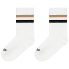 Boys White Logo Socks ( 2-Pack ), 1, hi-res