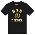 Boys Black Logo T-Shirt, 2, hi-res