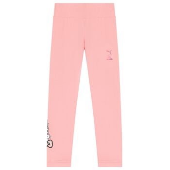 Girls Pink Hello Kitty Leggings