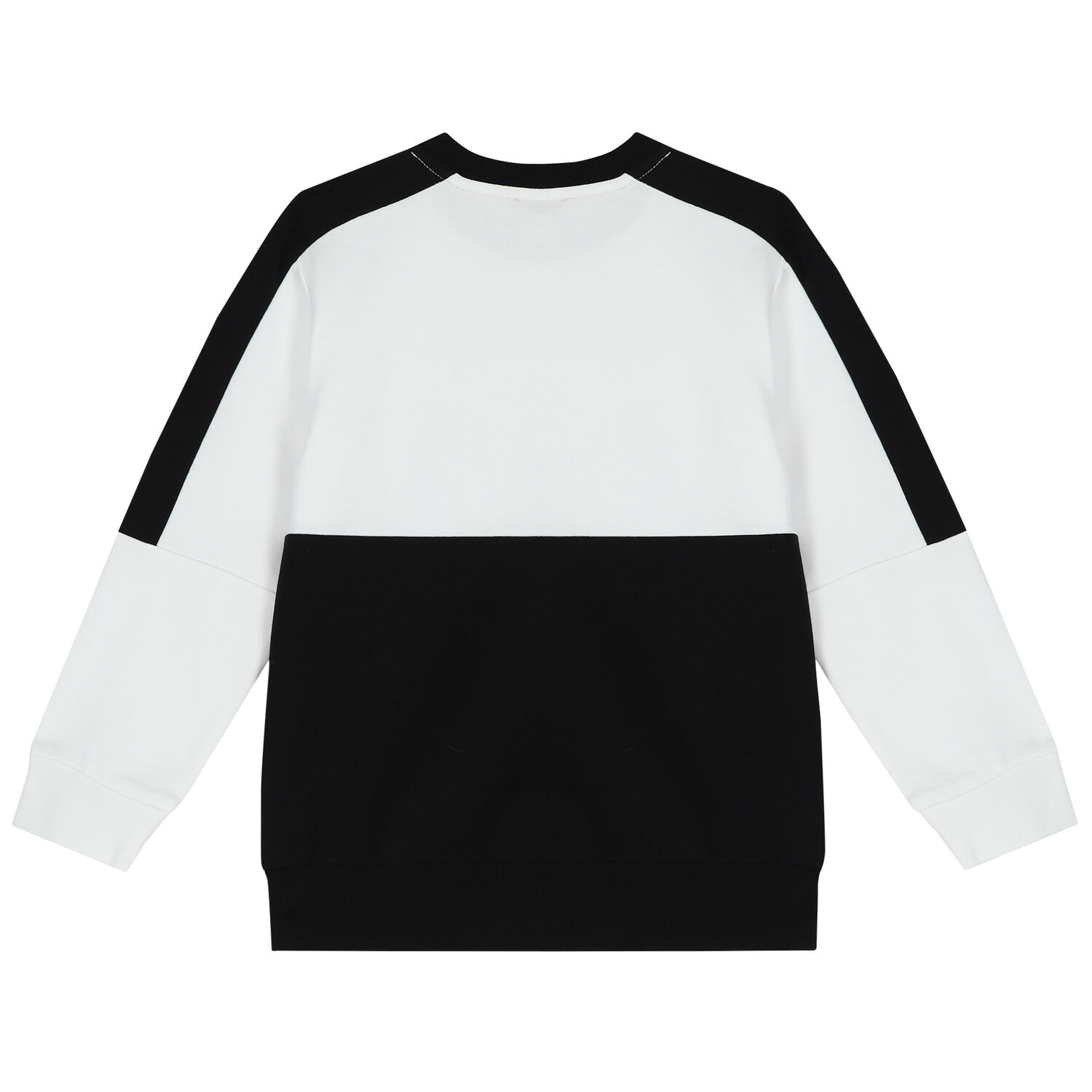 Boys White & Black Logo Sweatshirt, 1, hi-res
