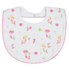 Baby Girls White Mermaids Bib, 1, hi-res
