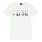 Boys White Logo T-Shirt, 1, hi-res