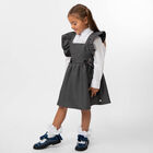 Girls White Ruffled Socks, 1, hi-res