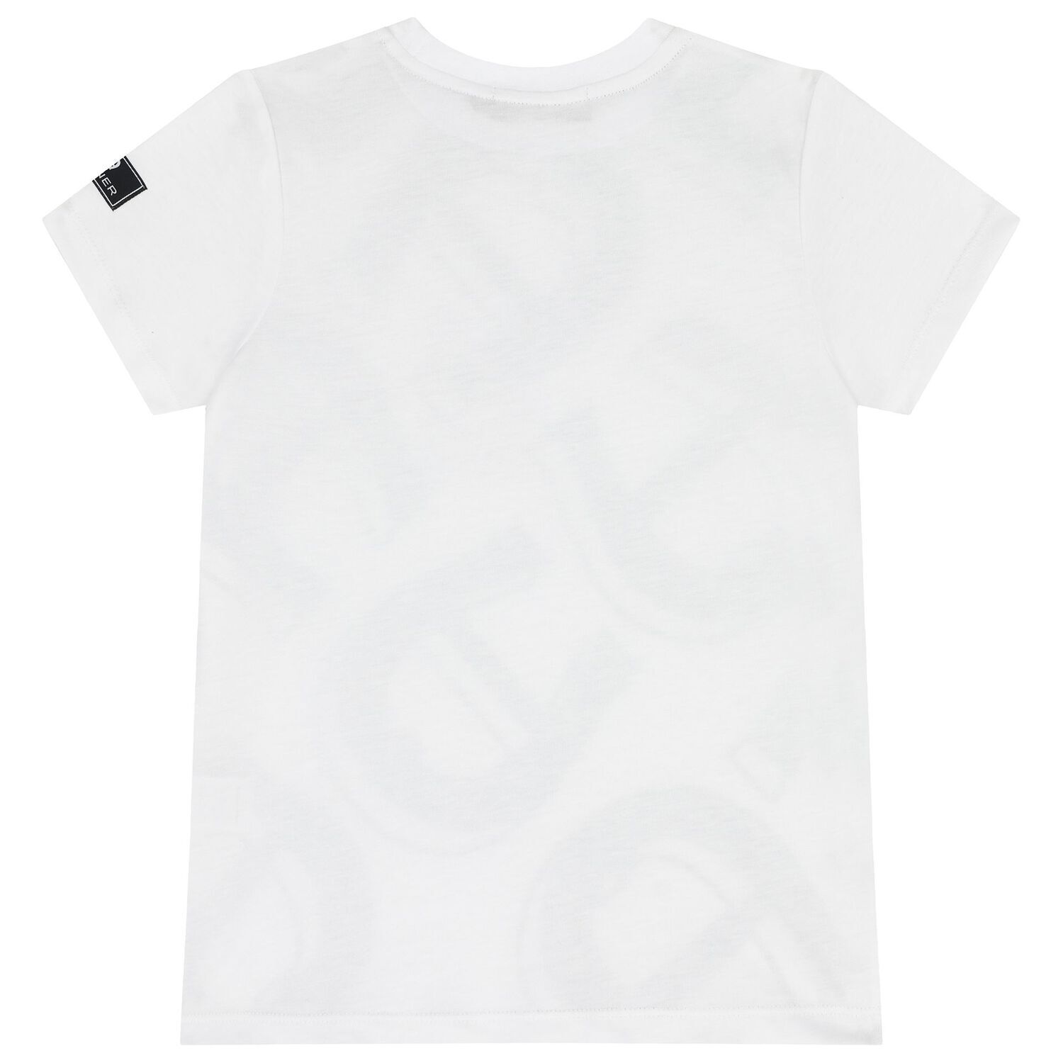 Boys White & Black Logo T-Shirt, 1, hi-res