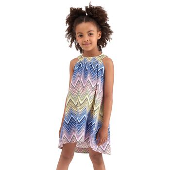 Girls Multi-Coloured Zigzag Dress