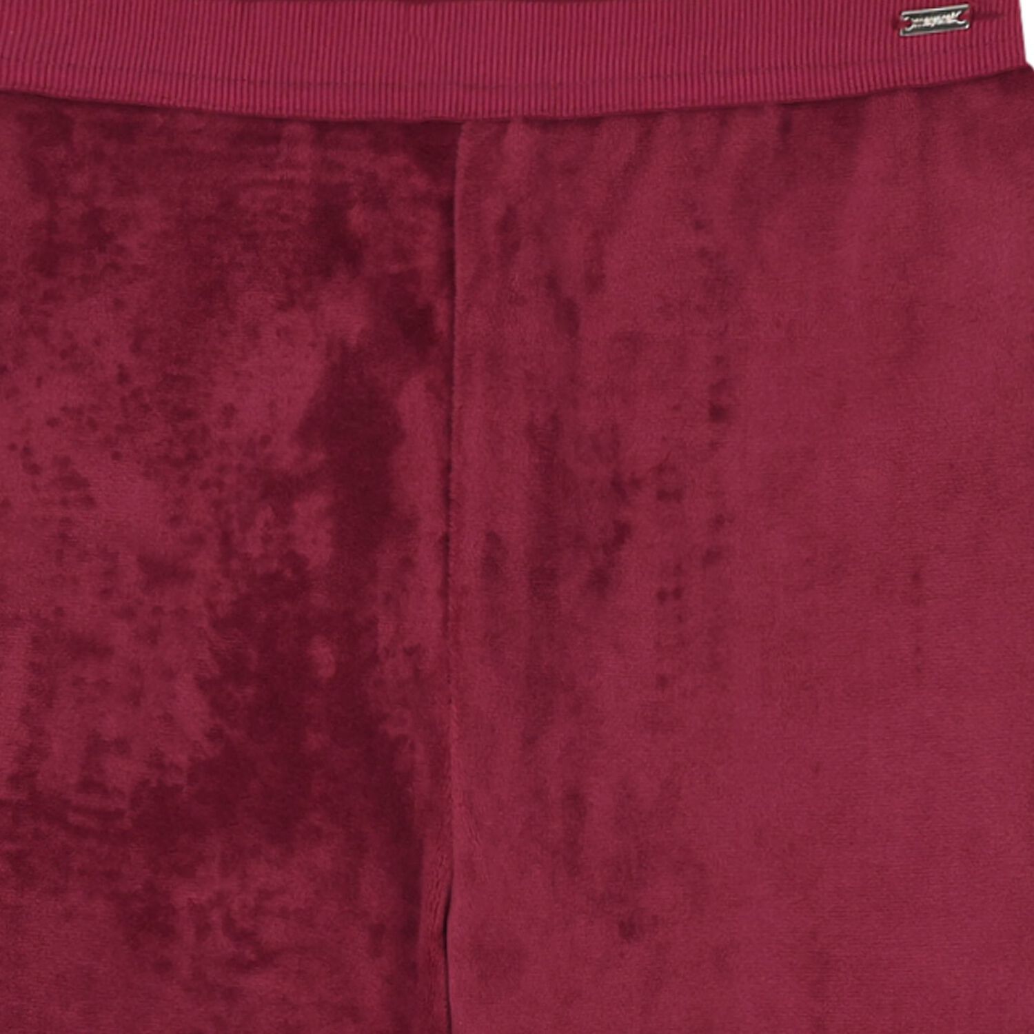 Girls Burgundy Velvet Leggings, 2, hi-res