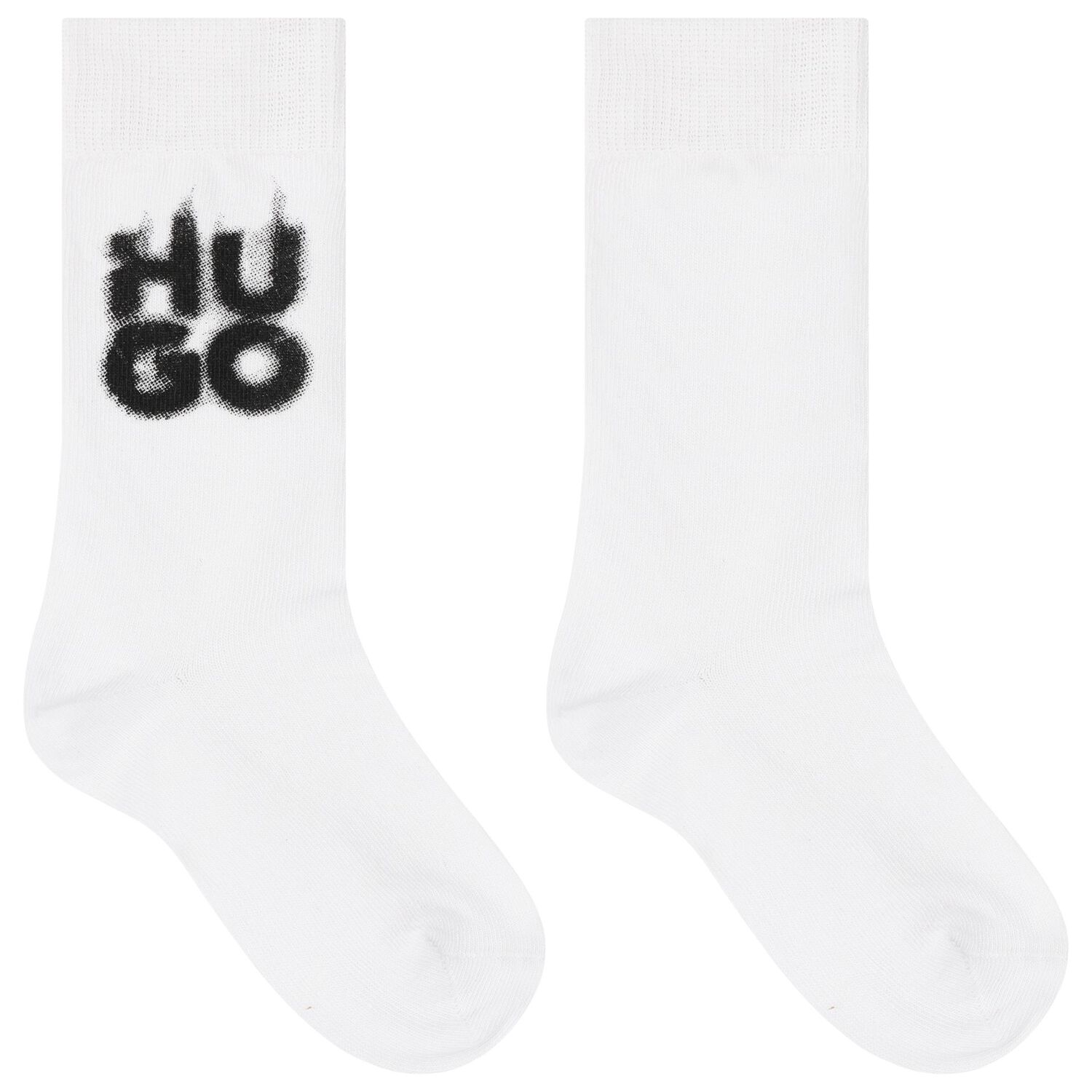 Boys Black & White Logo Socks, 1, hi-res image number null