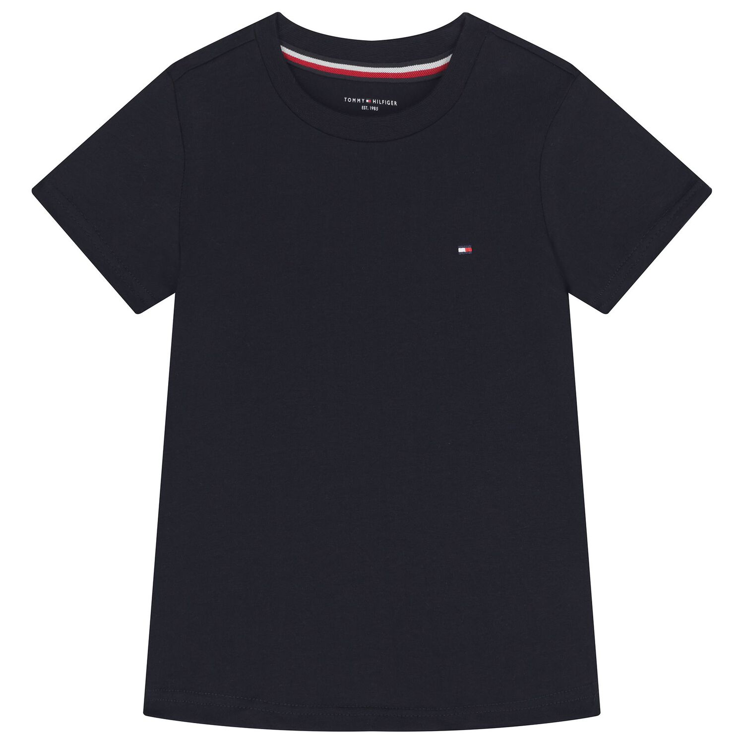 Girls Pink & Navy Blue Cotton Logo T-Shirts ( 2-Pack ), 2, hi-res