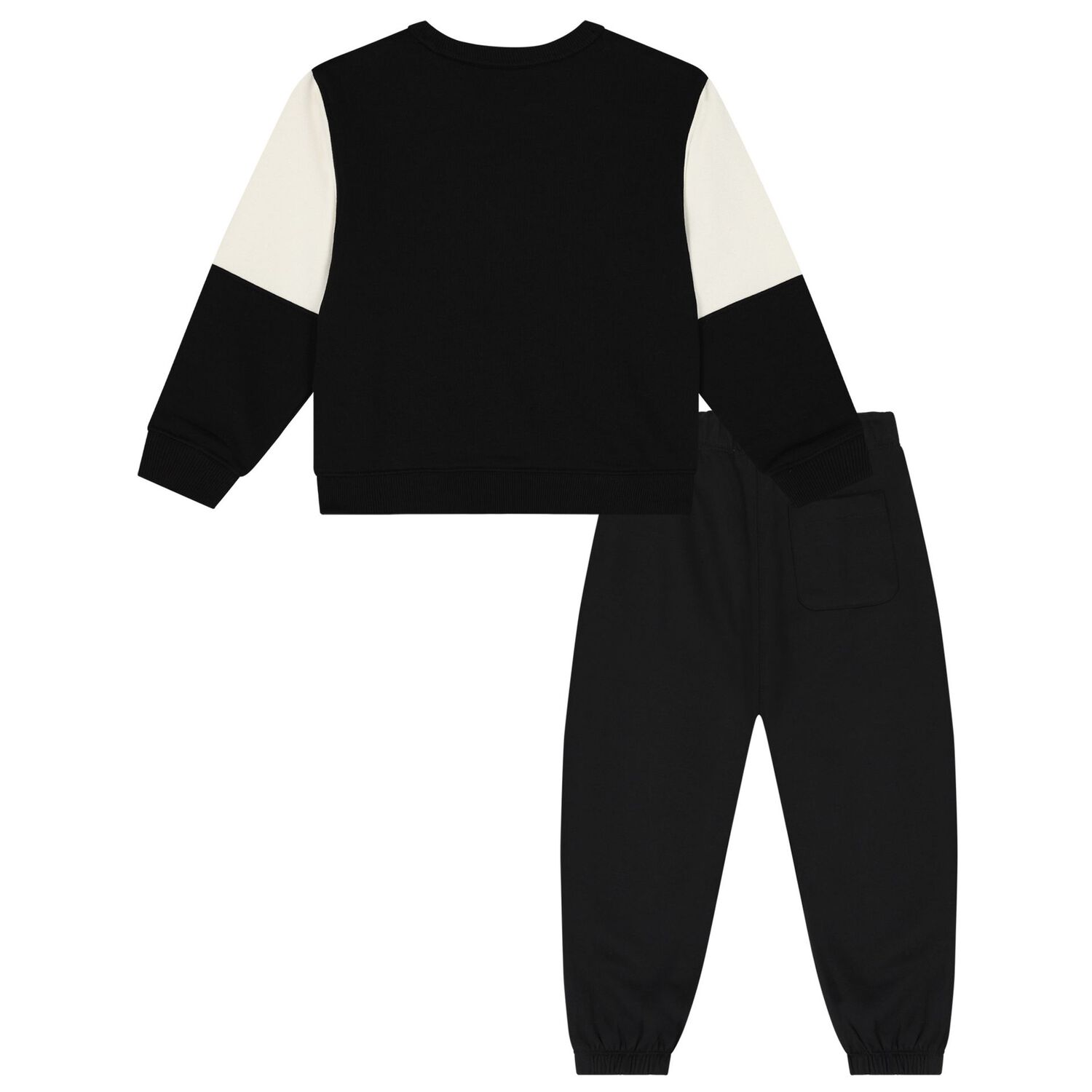 Boys Black & Ivory Logo Tracksuit, 1, hi-res image number null