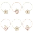 Girls Pink & Ivory Strawberry Ponies, 1, hi-res