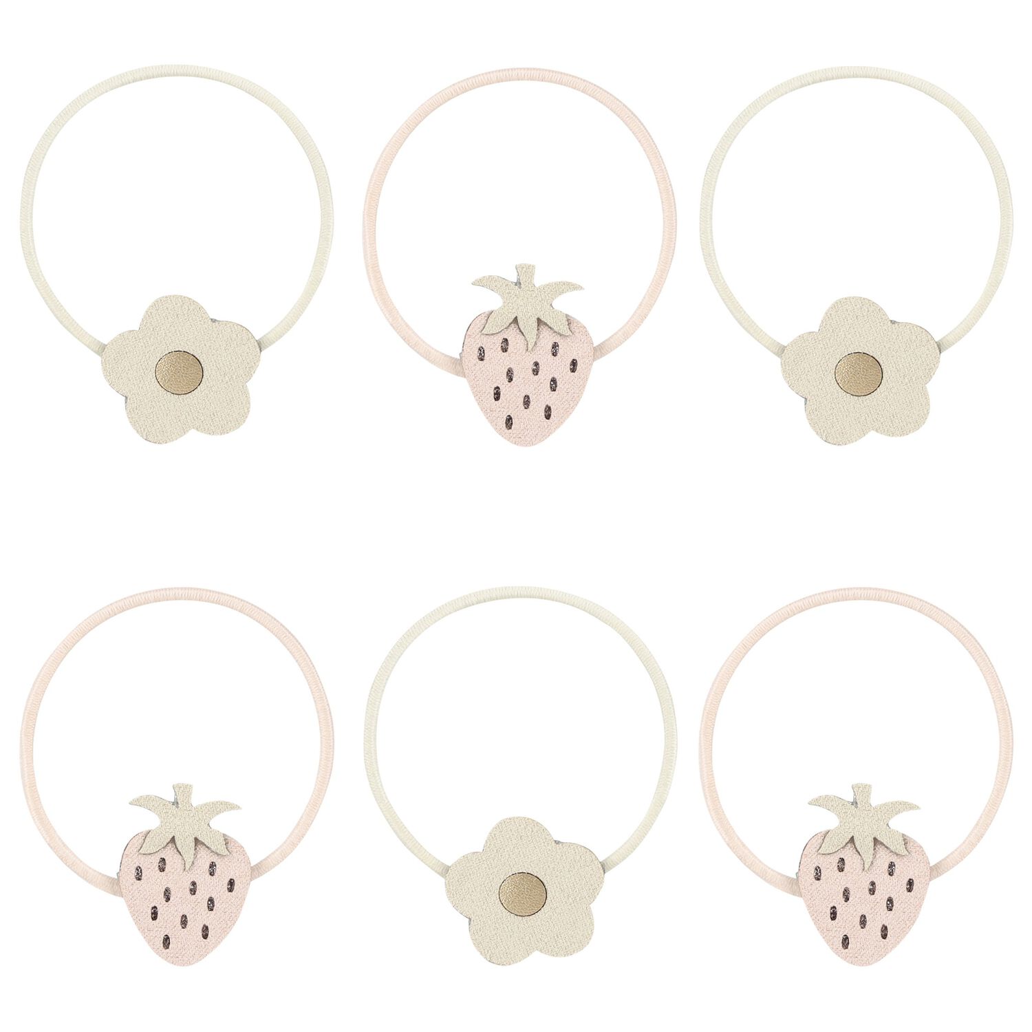 Girls Pink & Ivory Strawberry Ponies, 1, hi-res image number null