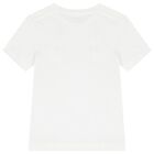 Boys White Logo T-Shirt, 5, hi-res