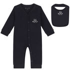 Baby Boys Navy Blue Logo Babygrow Gift Set, 1, hi-res
