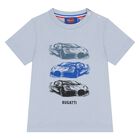 Younger Boys Blue Logo T-Shirt, 2, hi-res