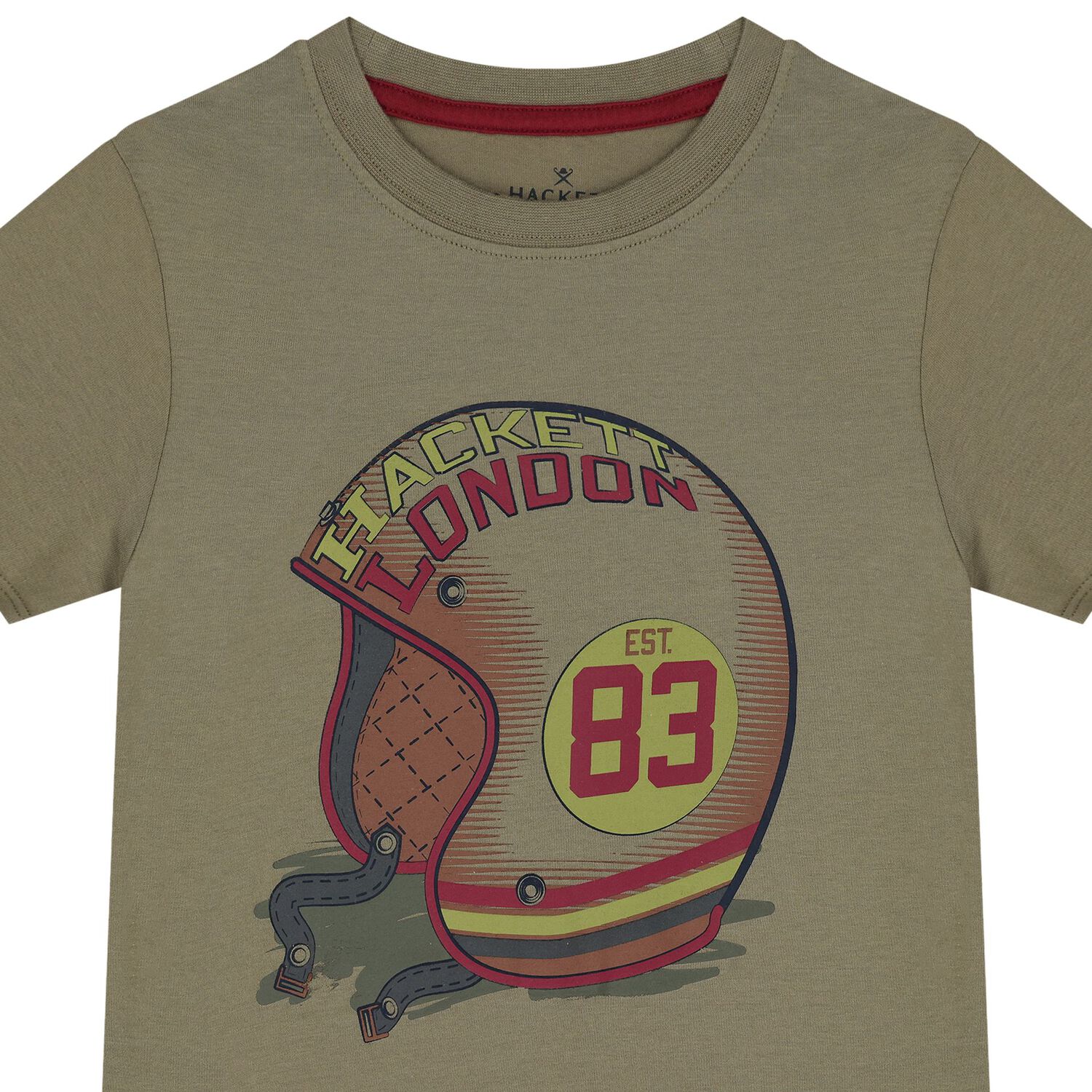 Boys Green Helmet Logo T-Shirt, 1, hi-res