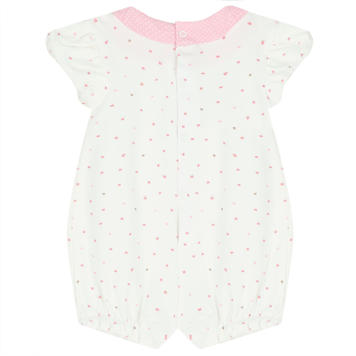 Baby Girls Pink & White Rompers ( 2-Pack ), 1, hi-res